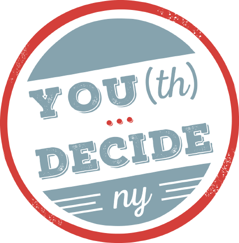Logo: YOU(th) Decide NY